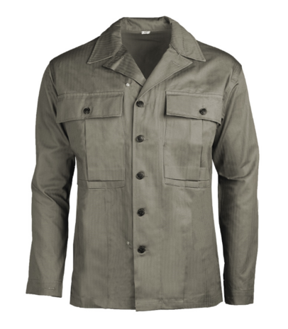 US Army HBT Shirt 1943 patroon OD7 donker groen reproductie voorkant