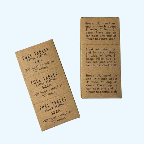 Fuel Tablet Boxes, US Army Reproduction for US GI