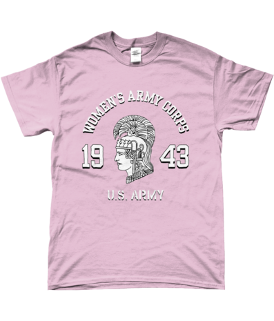 WAC 1943 T-shirt Light Pink – white Pallas Athene symbol