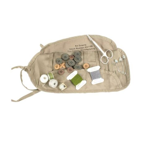US Army GI Sewing Kit – rolled canvas pouch WWII reproduction