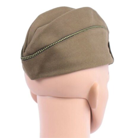 Rear view of WW2 US Women’s ETO Garrison Cap on mannequin