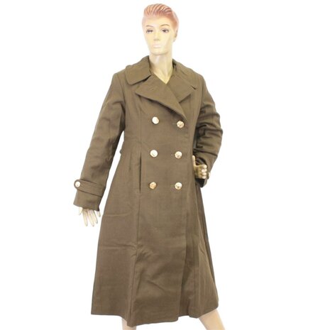 WAC Greatcoat reproductie gedragen op mannequin – WAC Greatcoat reproduction on mannequin