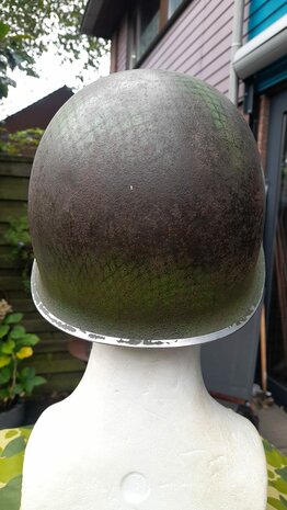 M1 Paratrooper Helmet – 517th Parachute Infantry Regiment, Zuid-Frankrijk Augustus 1944 (Origineel)