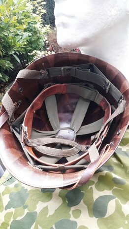 Original US Korean War Paratrooper Helmet – M1 Front Seam 1942 with CAPAC Liner