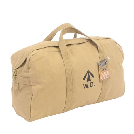WD Holdall Small British WW2 made from khaki canvas &ndash; overview