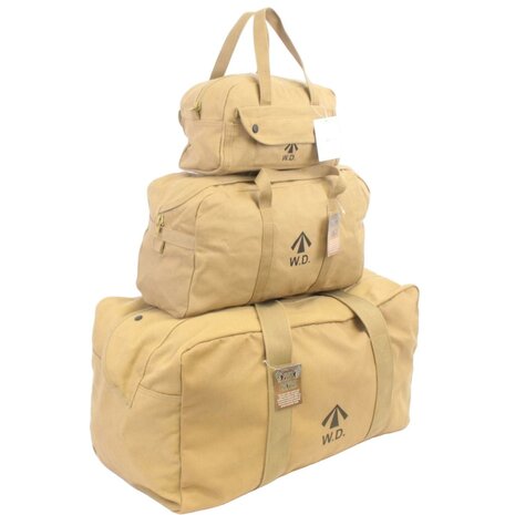 WD Holdall Small British WW2 made from khaki canvas &ndash; small - middle - Large