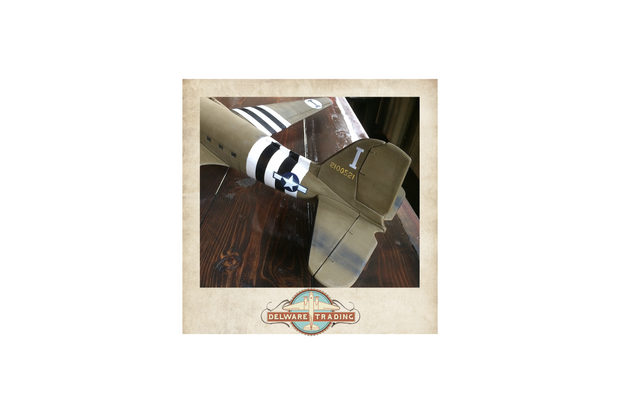 Dakota DC-3 decorative model in KLM Flying Dutchman livery on stand SKY Train C47