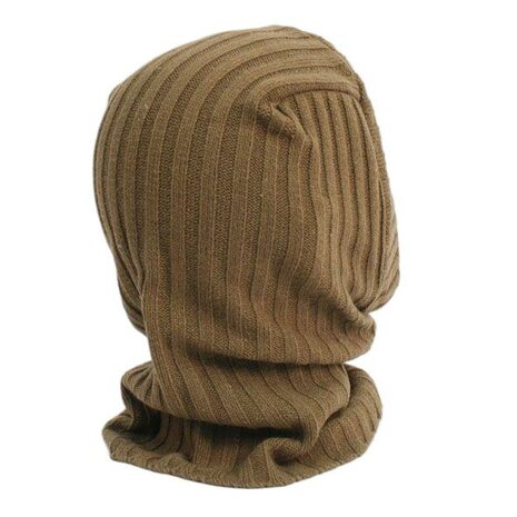 British Army woollen ribbed balaclava helmet WW2 reproduction
