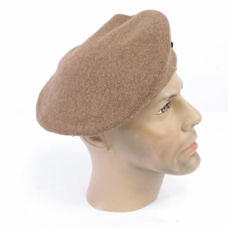  General Service Cap Small Crown side profile in brown wool left