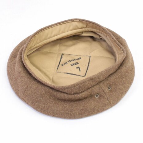 General Service Cap Small Crown side profile in brown wool inside