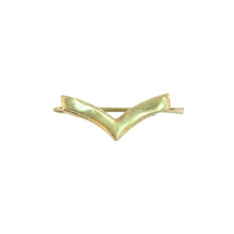 Brass Lance Corporal rank badge for British leather wrist strap
