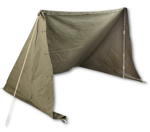 Dutch Army Half Pup Tent original used tent half