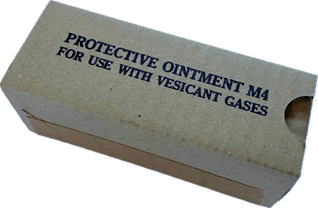 Army Protective Ointment M4 box with black sans-serif print