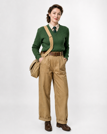 Reproductie WLA Land Girl das voor British Home Front uniform / Reproduction WLA Land Girl tie for British Home Front uniform