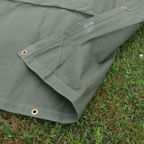 Groene US Canvas Jeep Cover 12 x 8 ft met messing ogen voor Willys Jeep of Hotchkiss M201 / Green US Canvas Jeep Cover 12 x 8 f