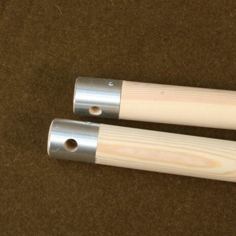 US Small Wall Tent houten ridge pole 2-delig reserve nokstuk voor canvas tent detail