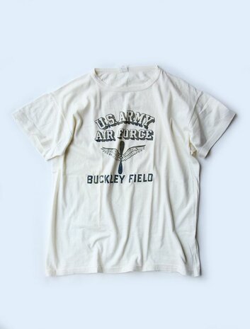 Original U.S. Army Air Force Buckley Field T-shirt dating from the 1940&ndash;1945 period