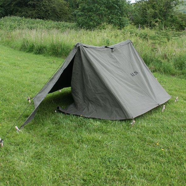 【米軍】軍幕 us pup tent usパップテント 二股ポール付き Amazon.co.jp: US Army Pup Tent (Half Shelter set