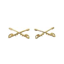 US CAVALRY OFFICERS COLLAR BADGE US CAVALRY OFFICERS COLLAR BADGE