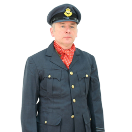 Officers scarf Red Ascot Tie