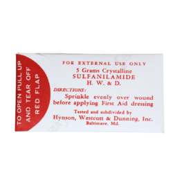 WW2 US Medic Sulfanilamide Packet WW2 US Medic Sulfanilamide Packet