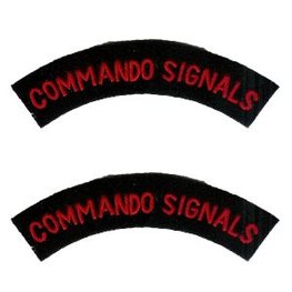 WW2 British Navy Commando Signals Shoulder Titles WW2 British Navy Commando Signals Shoulder Titles