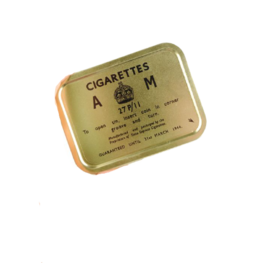 WW2 British Cigarettes AM Ration Tin WW2 British Cigarettes AM Ration Tin