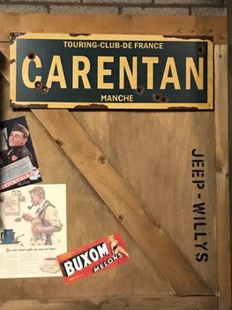 Carentan Metal Road Sign Carentan Metal Road Sign