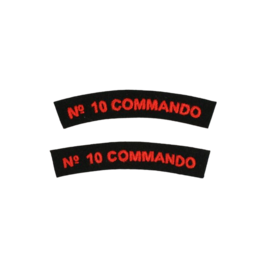 WW2 No. 10 (Inter Allied) Commando Shoulder Titles