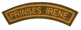 WW2 DUTCH FREE ARMY PRINCESS IRENE CLOTH SHOULDER TITLE
