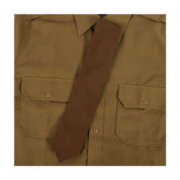 US Officers Chocolate Brown Tie US Officers Chocolate Brown Tie