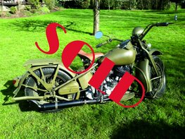 Harley Davidson U1200cc 1942 Harley Davidson U1200cc 1942