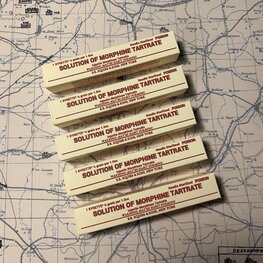 Morphine Boxes for WW2 US GI Morphine Boxes for WW2 US GI