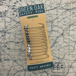 Safety Pins, Set of 12 for US GI WW2 Safety Pins, Set of 12 for US GI WW2