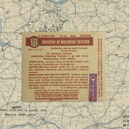 WW2 Morphine Box US Army, RAMC, Reproduction