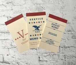 1940s Era Memo Book Notepad 1940s Era Memo Book Notepad