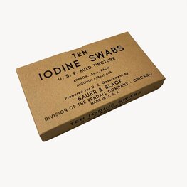 WW2 Iodine Swabs Box for US WW2 Medical Kit WW2 Iodine Swabs Box for US WW2 Medical Kit