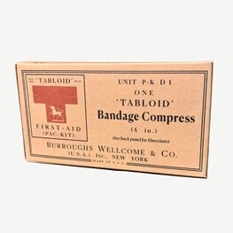 4" x 4" Gauze Sachets Box for US WW2 Medical Kit