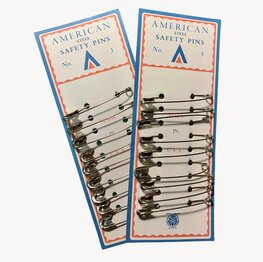 Safety Pins, Set of 9 for US GI WW2 American Safety Pins, Set of 9 for US GI WW2 American