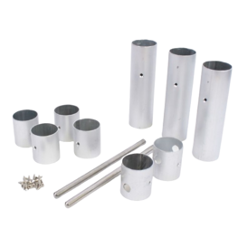 12 Piece Alloy Pole Fittings repair Set for Canvas Tent Poles 12 Piece Alloy Pole Fittings repair Set for Canvas Tent Poles