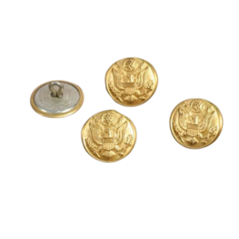 Pack of 4 US Army Brass Tunic Buttons Pack of 4 US Army Brass Tunic Buttons