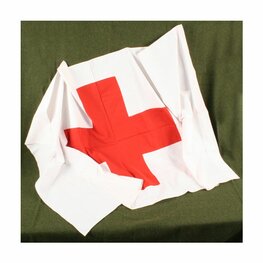 WW2 Red Cross Cotton Flag 3x3 ft WW2 Red Cross Cotton Flag 3x3 ft