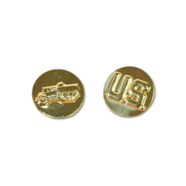 US Tank Destroyer Branch of Service Collar Badges US Tank Destroyer Branch of Service Collar Badges