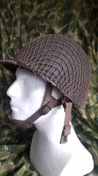 WW2 M2 Paratrooper Helmet, known as the "D-Bale" helmet WW2 M2 Paratrooper Helmet, known as the "D-Bale" helmet