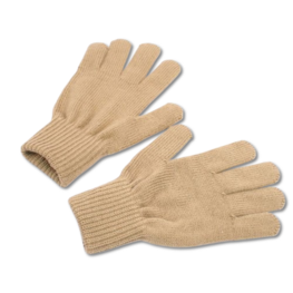 WW2 British Army Brown Wool Knitted Gloves WW2 British Army Brown Wool Knitted Gloves