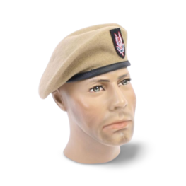 WW2 British Special Air Service Beret with SAS Cloth Badge