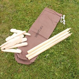 Bivouac small Pole and Peg Canvas Bag Brown Bivouac small Pole and Peg Canvas Bag Brown