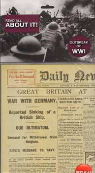 NEWSPAPER OUTBREAK WW1 NEWSPAPER OUTBREAK WW1