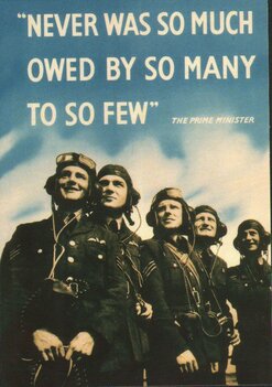 RAF “Never was so much” postcard RAF “Never was so much” postcard