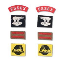 2nd Essex Reg, 56th Infantry Brigade, 49th Div Normandy Badge set